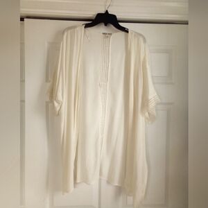 Chic Cream Open Kimomo Cardigan